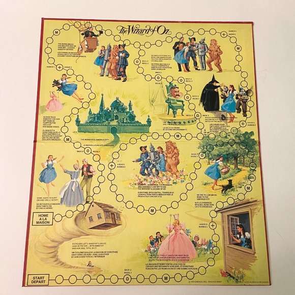 Vintage 1974 Wizard of Oz Board Game Cadaco Bilingual French Game Complete - Picture 6 of 12